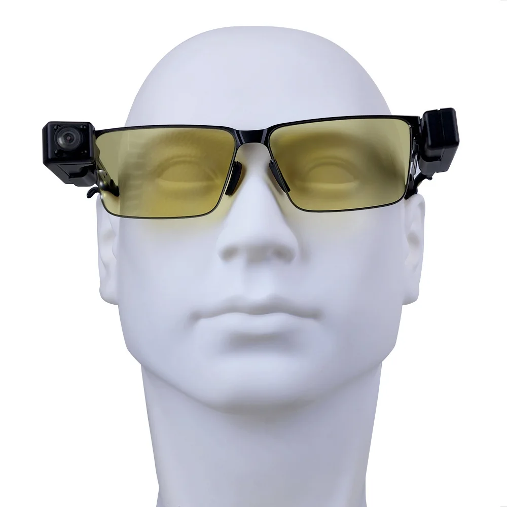 

Mini Glasses Clip Camera with Voice IP for Mobile Phone Remote Sharing Sports Outdoor Recorder Network Camera