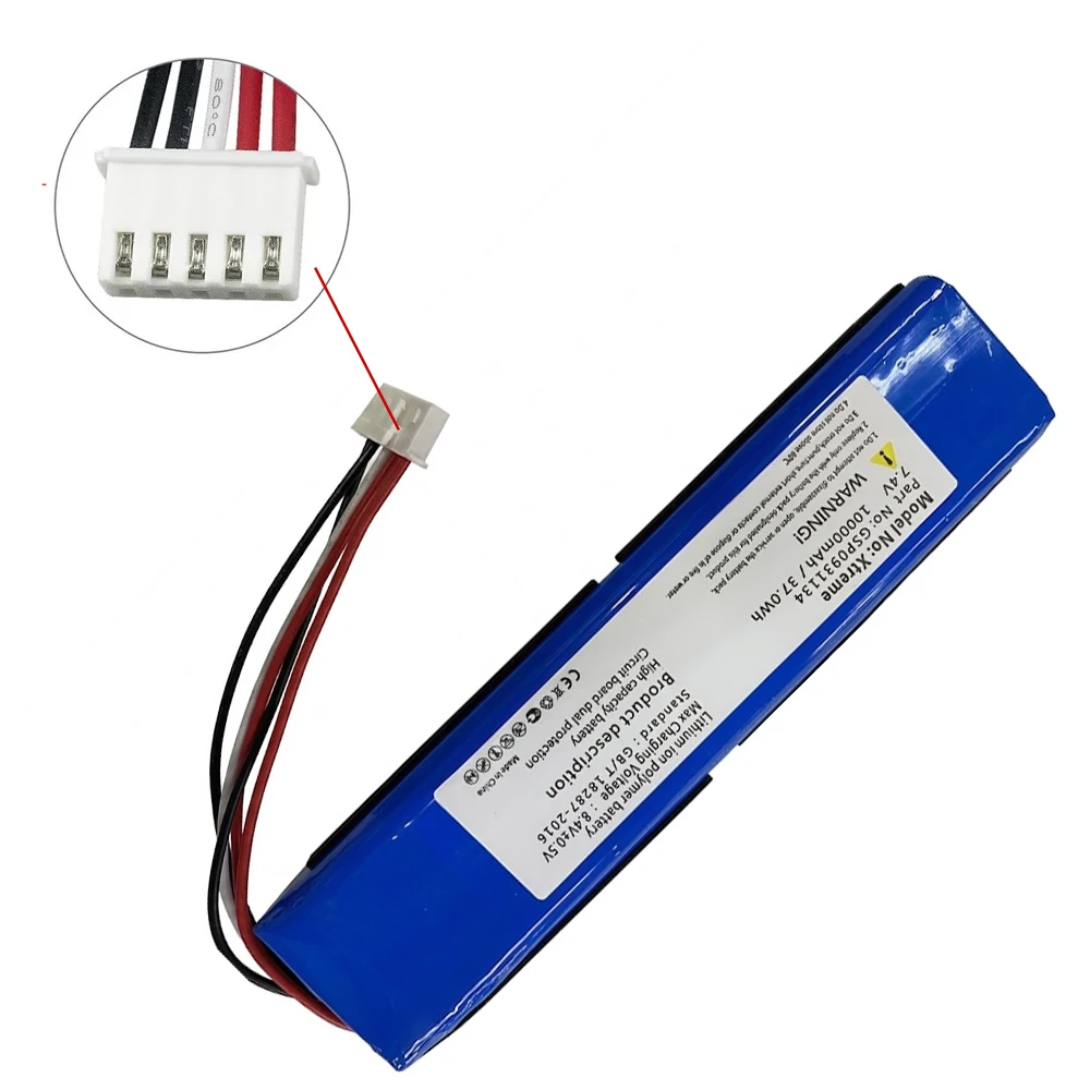 GSP0931134 7.4V Battery Replacement for JBL Xtreme Xtreme 1 Portable Wireless Bluetooth Speakers 10000mAh Rechargeable Cell