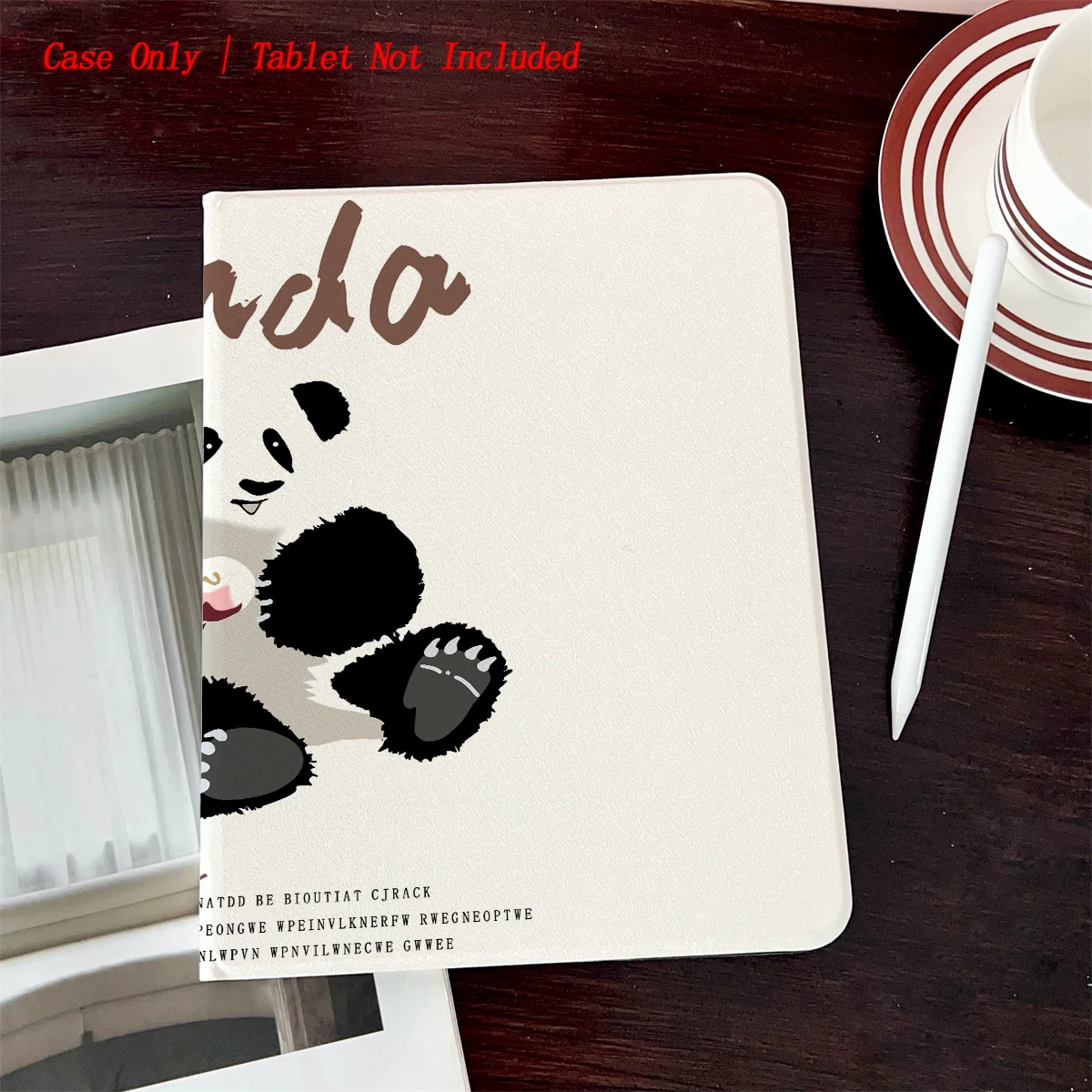 

Чехол для iPad с милым принтом панды для Pro 13/11 Air 5 10,9 Mini 6 | Мультяшный мягкий чехол из ТПУ с подставкой