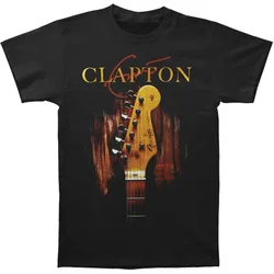 Camiseta negra con cuello en V para hombre, camisa de color negro, de Eric Clapton