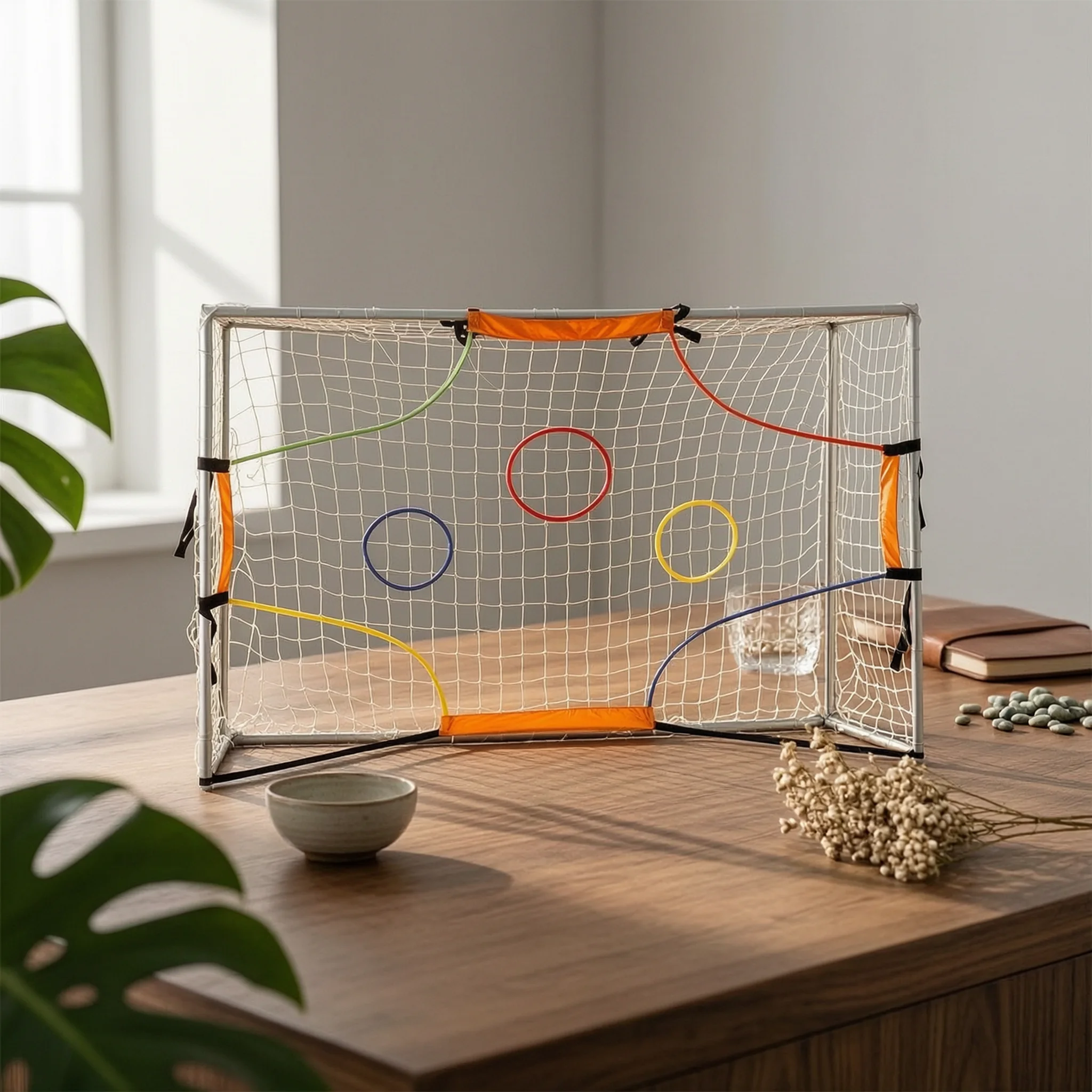 Filet de Précision pour Entraînement de Football, Cible de Pratique de Football, But Durable et Portable pour Entraîneurs, Jardin