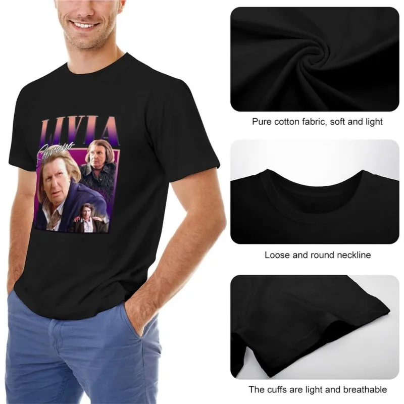 LIVIA SOPRANO T-Shirt o-neck t-shirt oversized t shirts mens t shirts pack