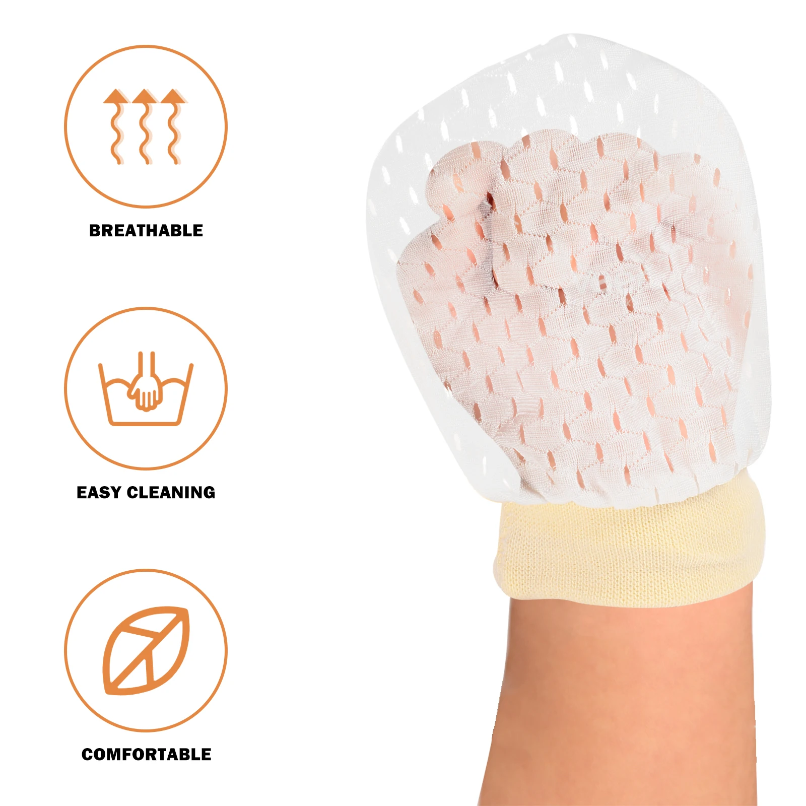 

2 Pairs Face Scratch Gloves Mittens for Baby Toddlers Cotton Infants Hand Mitts Newborn Breathable Thumb Babies