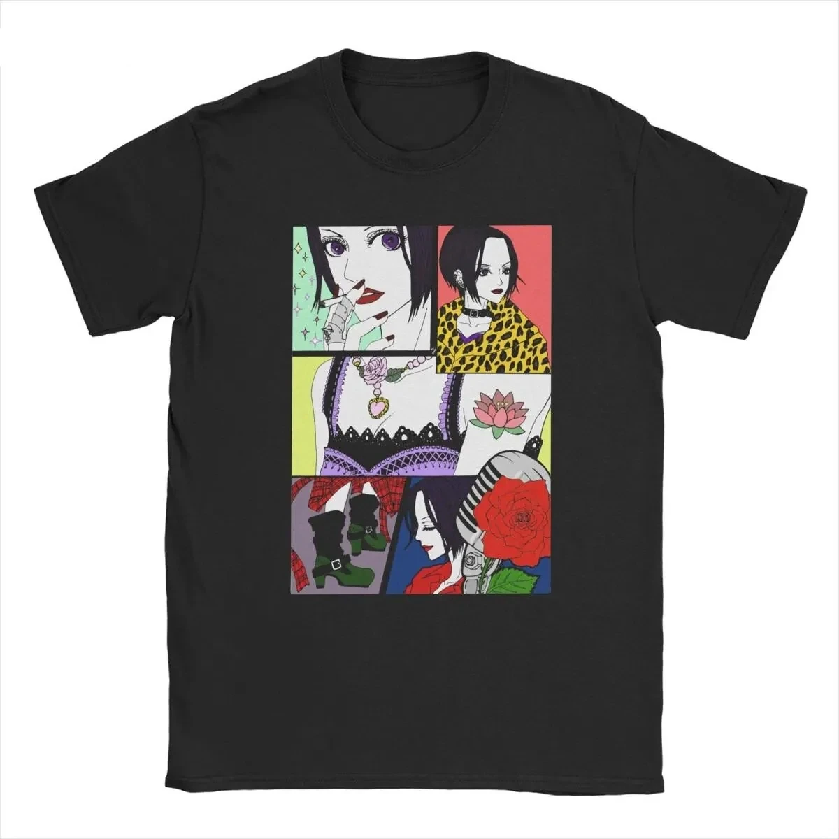 Japanese Anime Nana Osaki Pattern Printed T-shirt 2026 Summer Men's Women's Fun Shirt Y2K Hip-hop Fashion Top Oversized T-shirt view 4
