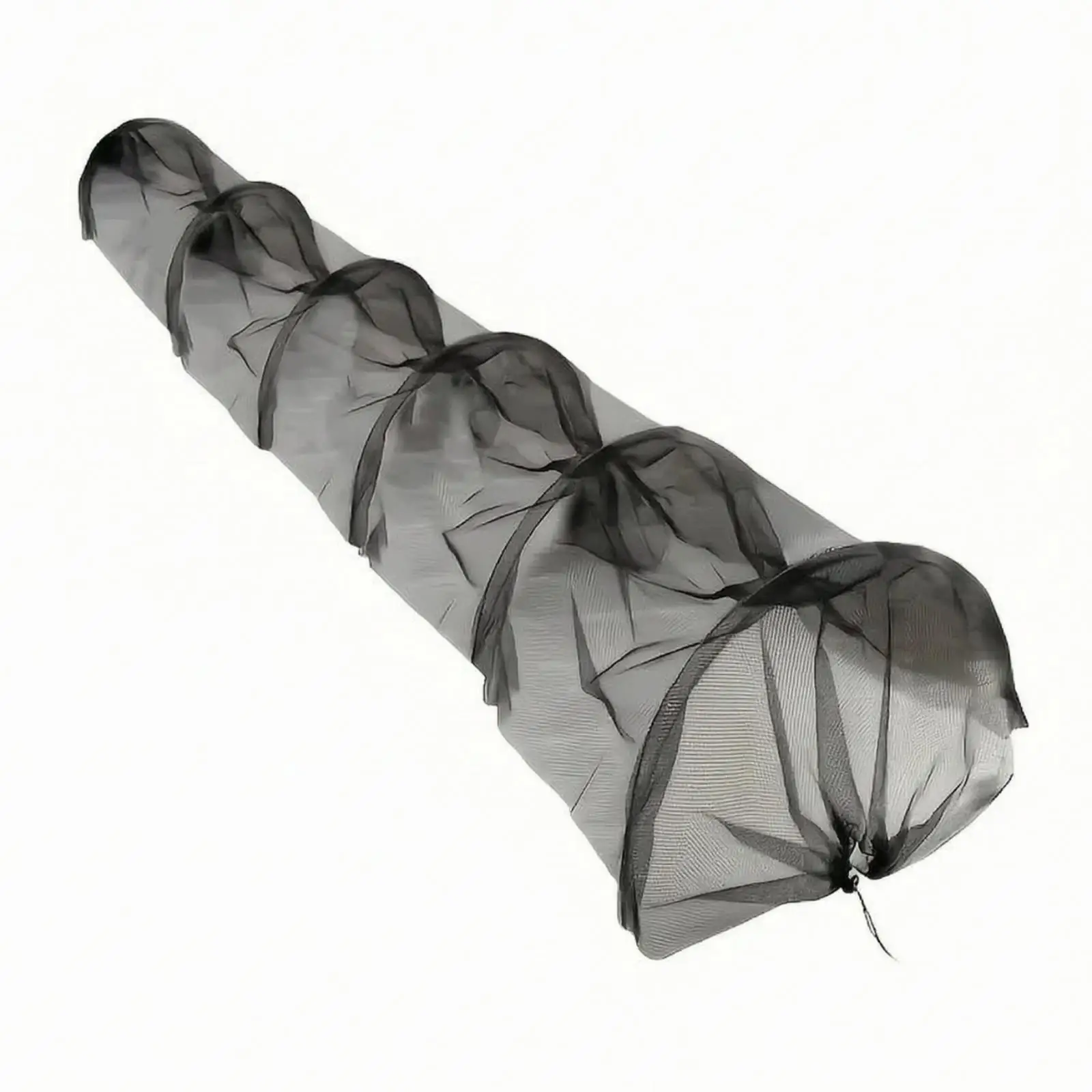 Crop Tunnel Garden Netting Mesh for Raised Beds with Drawstring Open Ends and Sturdy Steel Hoops for Microclimate Shelter