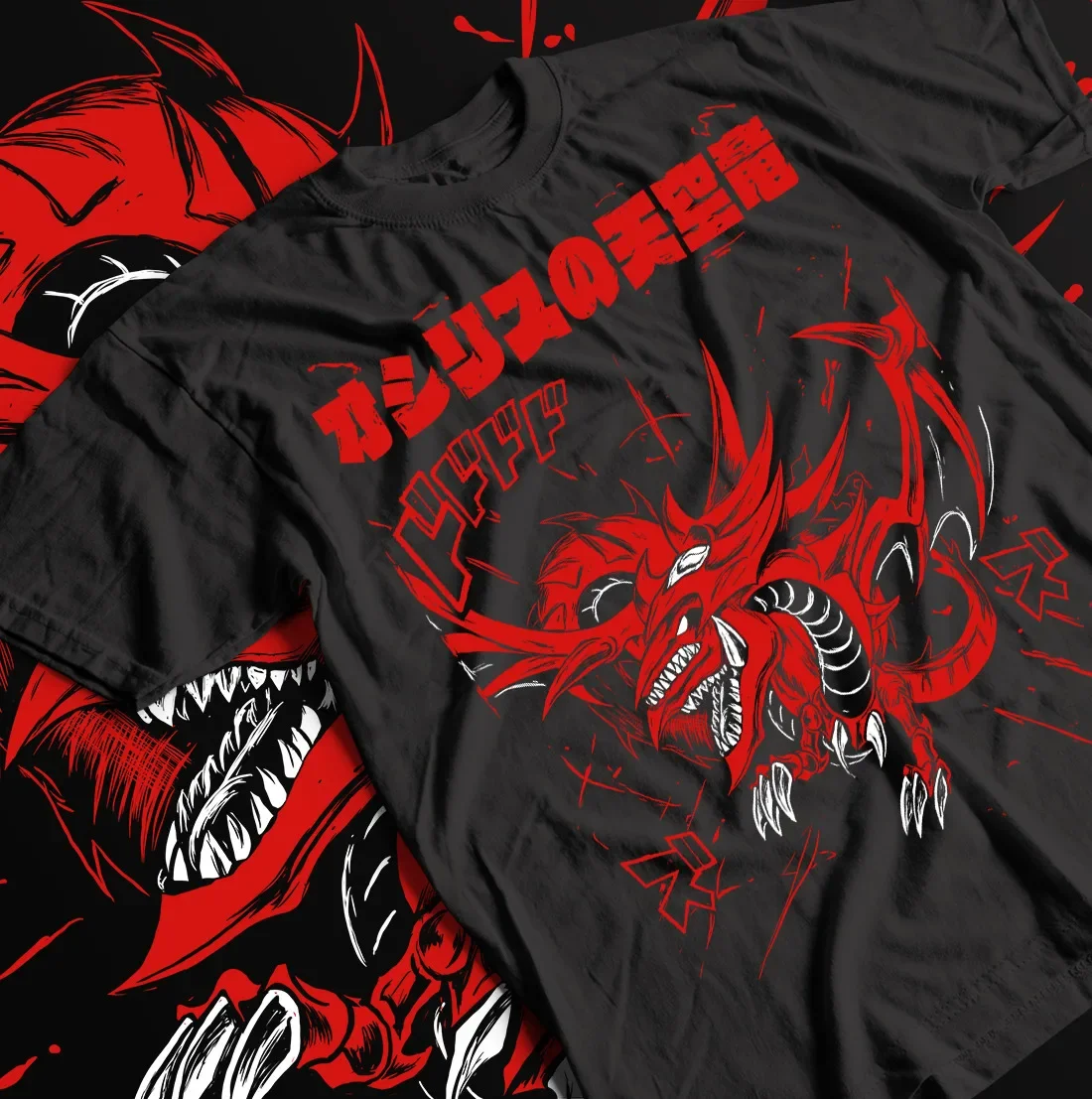 Slifer T-Shirt Sky Dragon Blue Eyes Ultimate Dragon Yu Gi Oh Anime Gift shirt