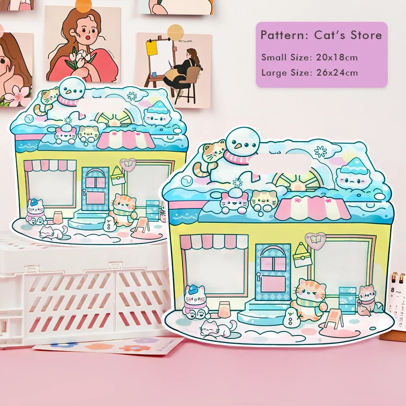 Wonderful Shop Gift Seal Pocket Cute Cartoon Snack Candy Packaging Bag Holiday Gift Bag Kindergarten Birthday Handheld Gift Bag