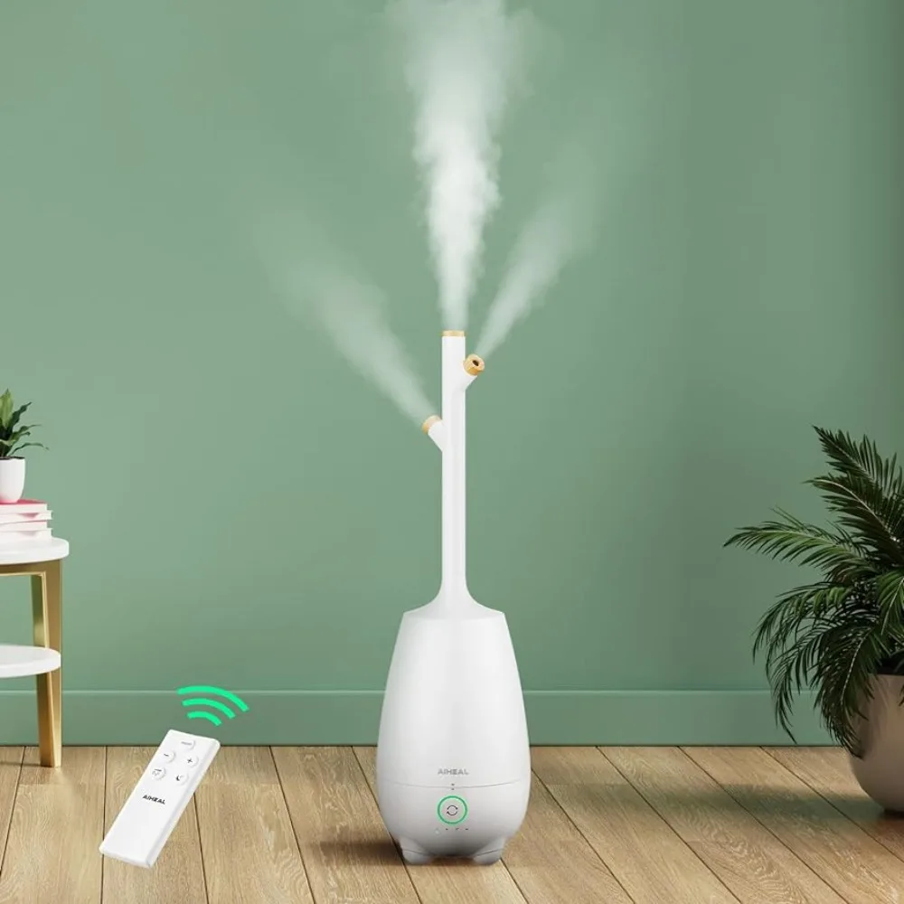 

Humidifiers for Bedroom Large Room Home, 5L Ultrasonic Humidifier for Baby Plants, Smart Humidistat Mode, Essential Oil Diffuser