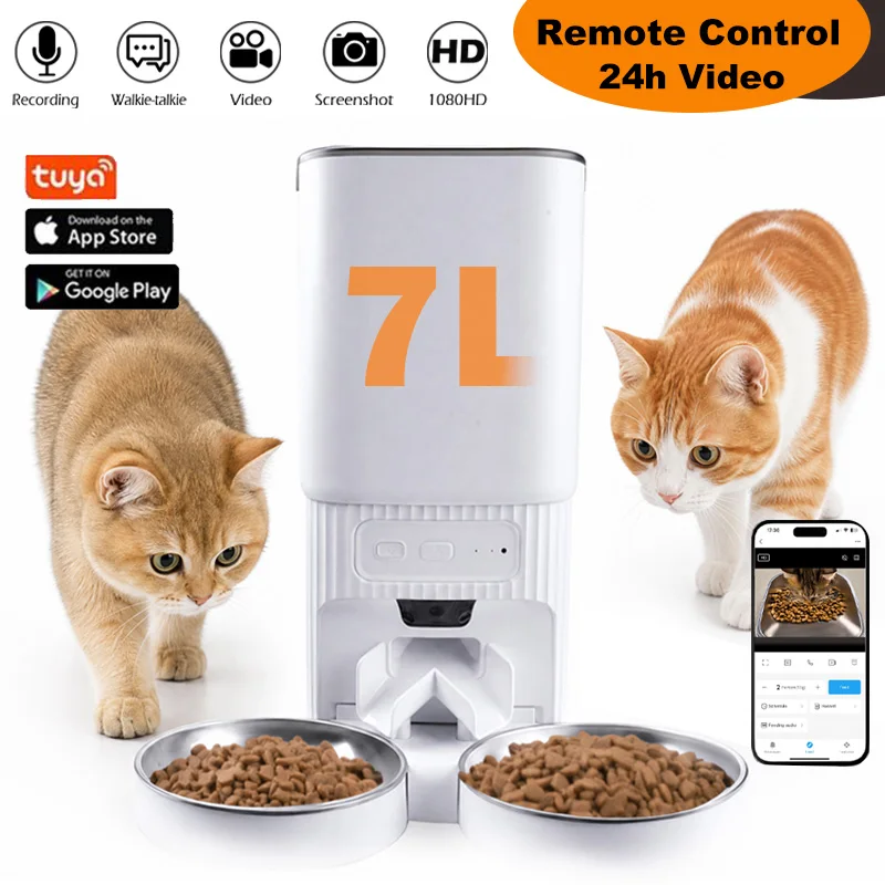 Smart Automatic Pet Feeder with HD Camera