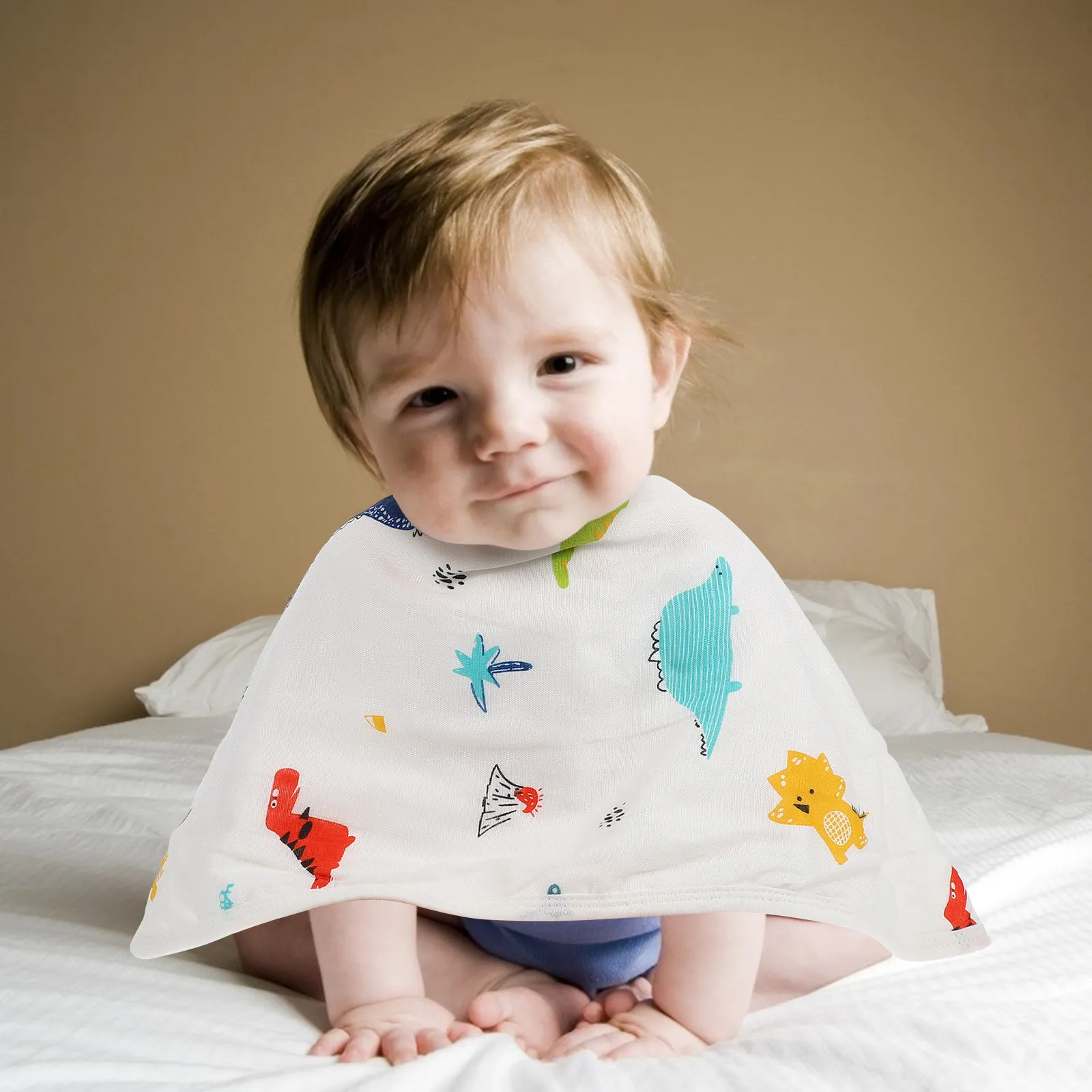 

6 Layer Cotton Bibs Baby Baby Bib Burp Cloth Drool Bib Lightweight Easy Dry Comfortable Breathing Toddler Gift