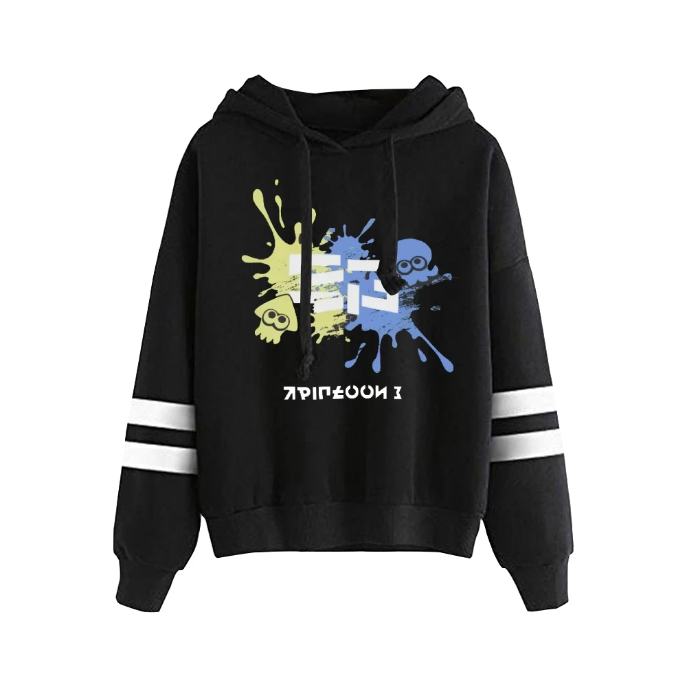 Men Hoodi Splatoon 3 Game Unisex Pocketless Parallel Bars Sleeve Sweatshirts Women Men Hoodie Hip Hop Streetwear y2k Clothes