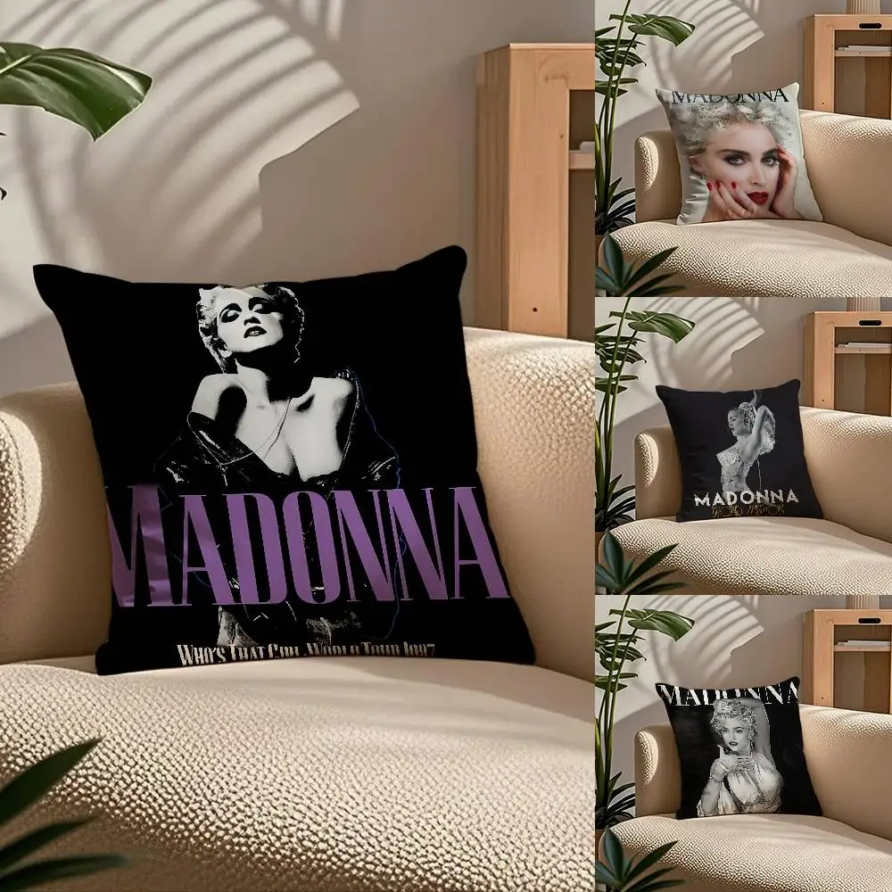 

Singer M-M-MadonnaS C-CicconeS Pillow Case Comfort Sofa Bed Silky Elegant Invisible Zipper Custom Decorative Cushion Cover