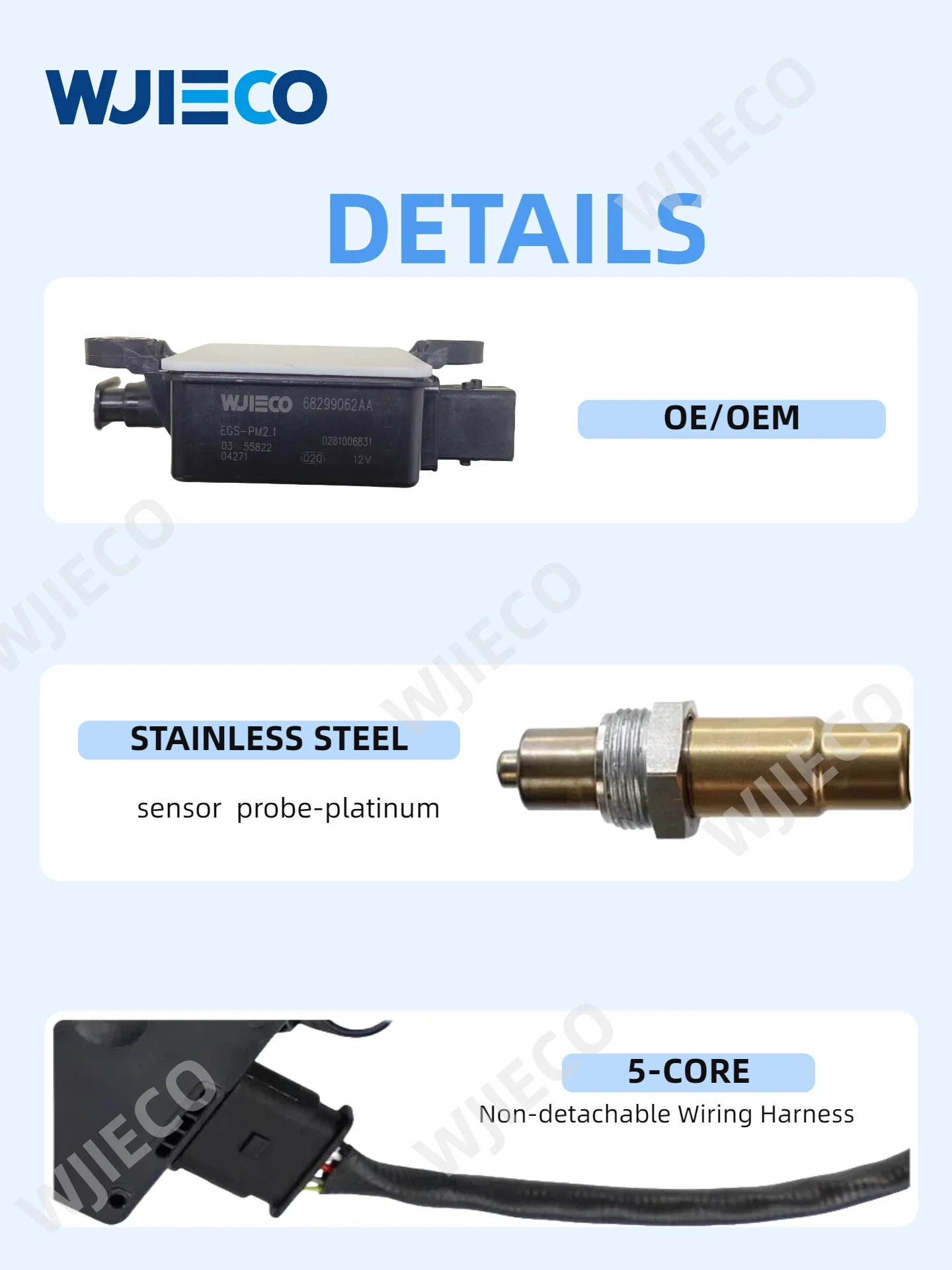 8582025-04 sensor de partículas de escape para bmw x3 x4 x5 x6 0281007688 0281007689 sensor de partículas de marca de alta qualidade