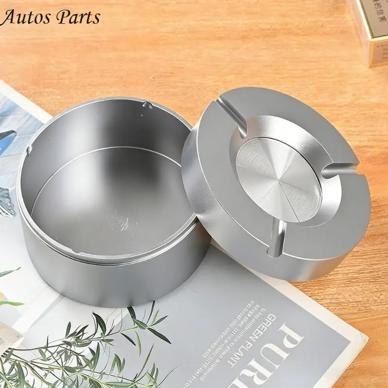 

57BA (1 шт.) Пепельница из нержавеющей стали с поворотным замком на 360° — бездымный дизайн, портативное наружное использование