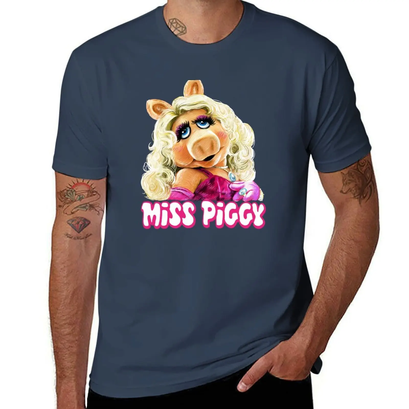 

Miss Piggy - The Muppets Fan Art T-Shirt cotton t shirts man 100% printed t shirts for man t shirt man luxury T-Shirt