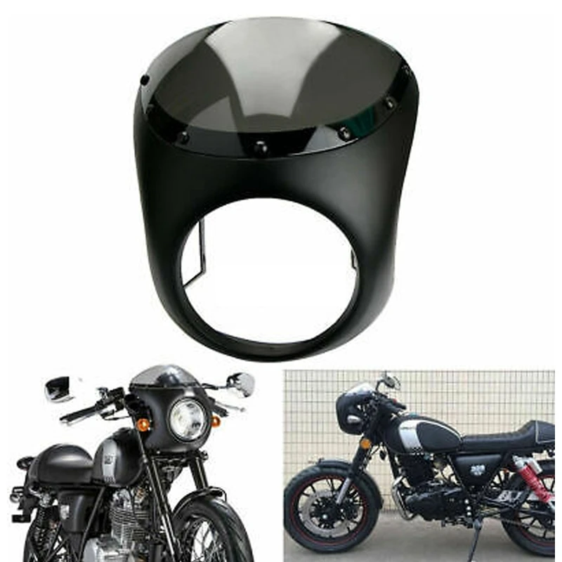 7-Inch Motorcycle Universal Headlight Fairing Retro Modified Hood Suitable For Cafe Sportsman Bob Travel Honda