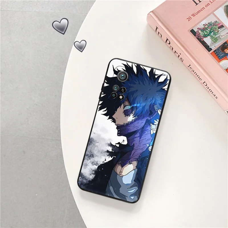 Black Matte Phone Case for Redmi Note12 Note13 5G Xiaomi 13 12 Pro 12C 12X 12T 13C 12S Lite Cartoon My Hero Academia Soft Cover image 2