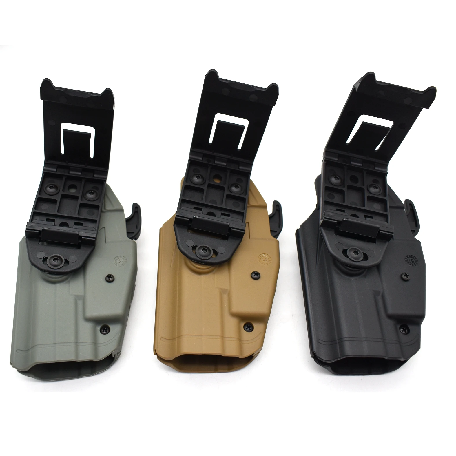 Right Hand Tactical Molle Waist Pistol Holster Advanced Universal Gun Holster Quick Pull Waist Belt for GLOCK19 23 38