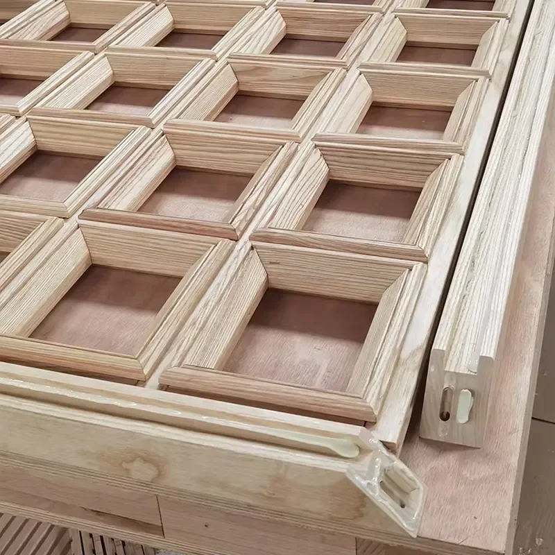 Traditional Chinese Solid Wood Interior Room Partition Screens Sliding Wall Timber Board Divider Panel Office Partition