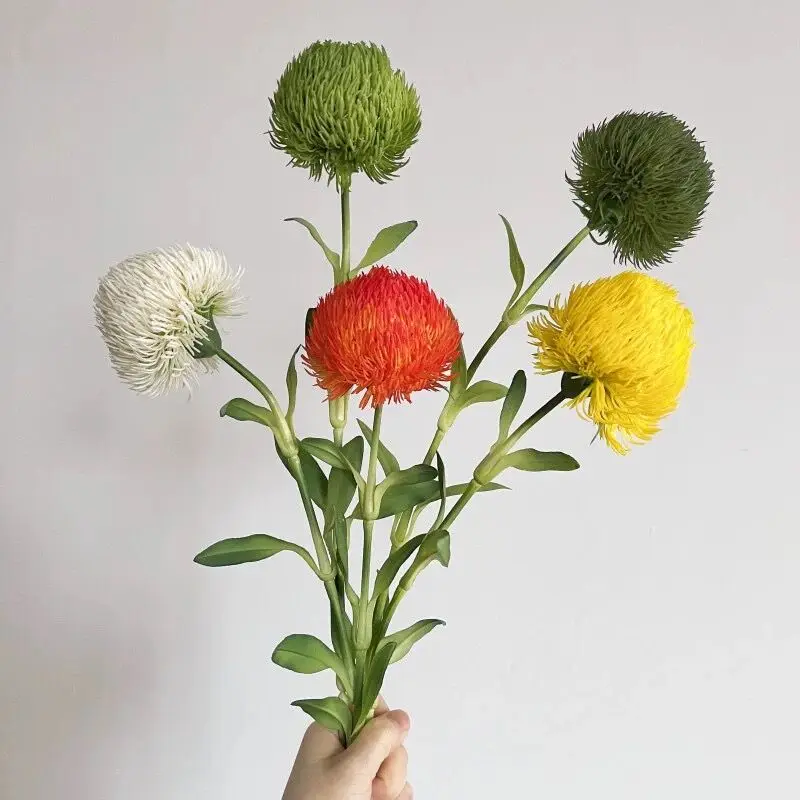 INDIGO-Green Hair Ball for Wall Decoration, Artificial Plant, Wedding Party, Plastic Flower Arrangment, Home Display, Branch