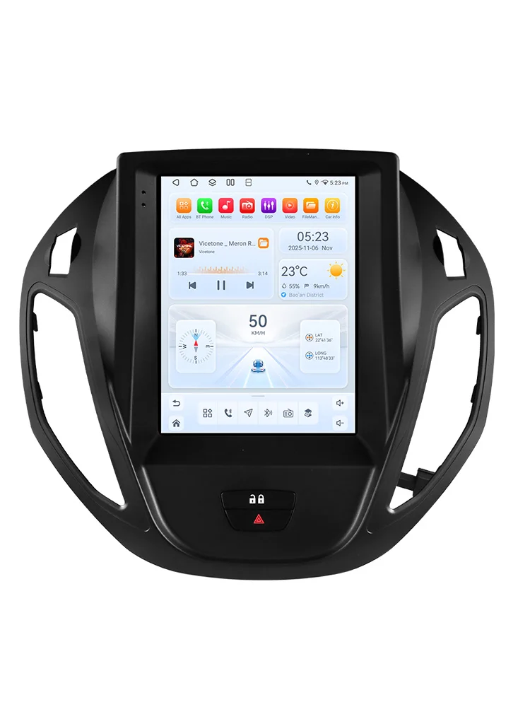 6115 Android autoradio voor Ford Transit Tourneo Courier B-Max 2012-2021 GPS auto multimedia 2din draadloze CarPlay 360cam - afbeelding 2