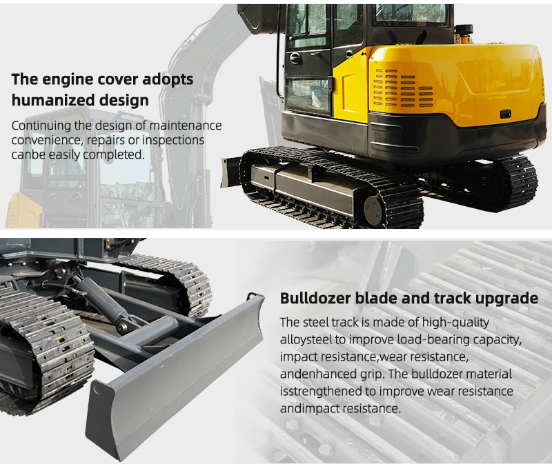 6-Tonnen-Bagger nach Maß | CE/ISO-zertifiziert, kundenspezifische Hydraulik für Anbaugeräte – Detail 5