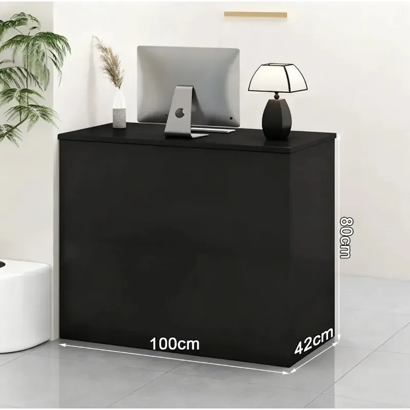 Modern Reception Desk for Salon Store Office Front Counter Checkout Table Beauty Shop Barber Guide Station