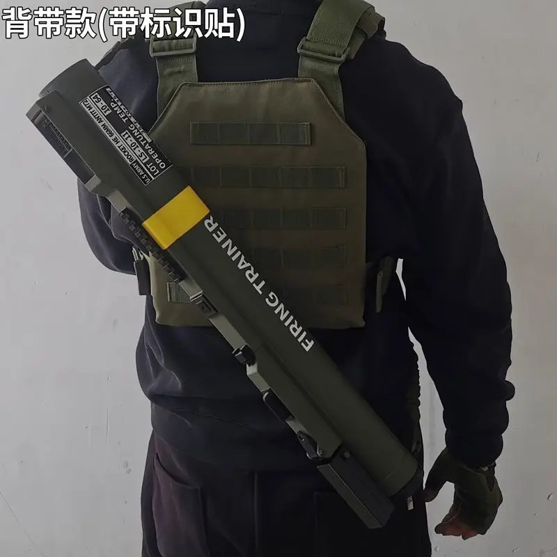 1:1 Scale 3D Printed M72 LAW Rocket Launcher Model with Sling, Military Collection Display & Film Prop