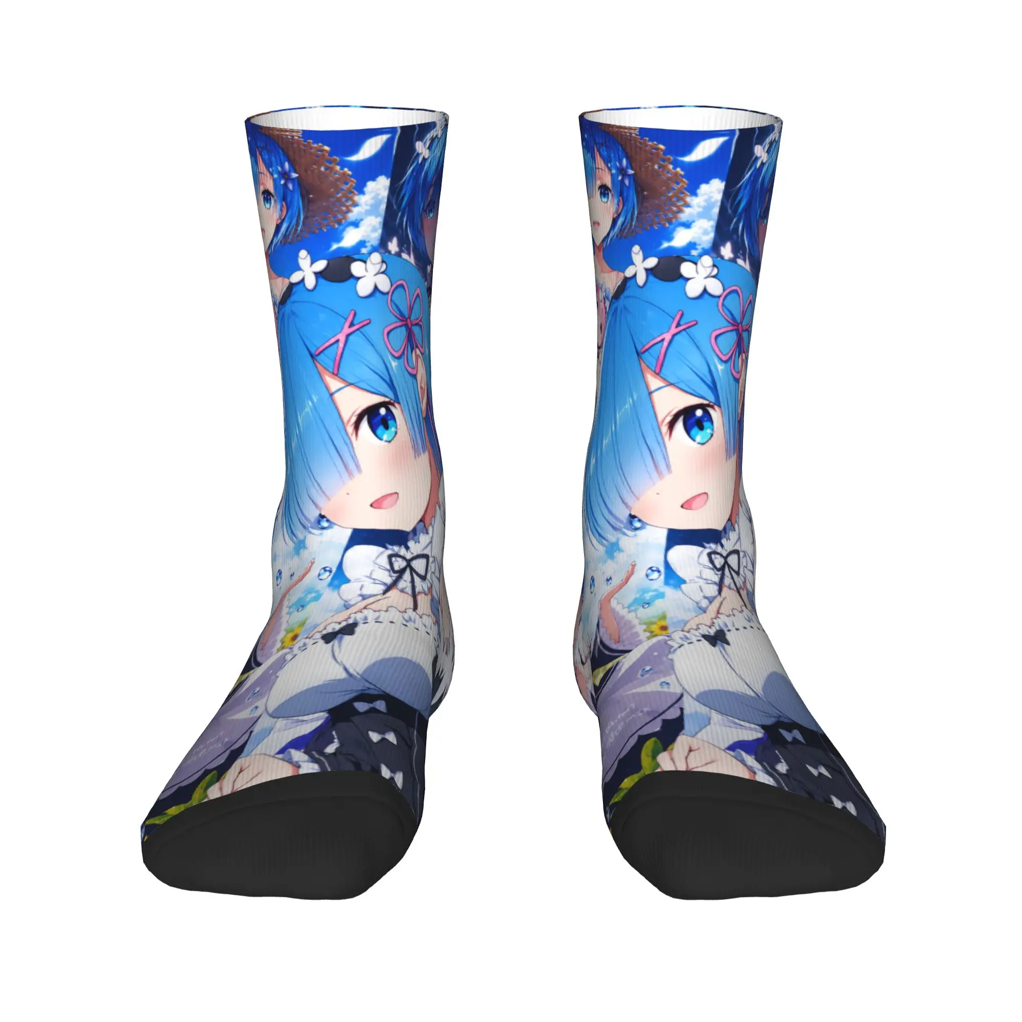 Anime Re Life In A Different World From Zero Rem Stockings Adults Men Socks Winter Anti Bacterial Socks Birthday Gift