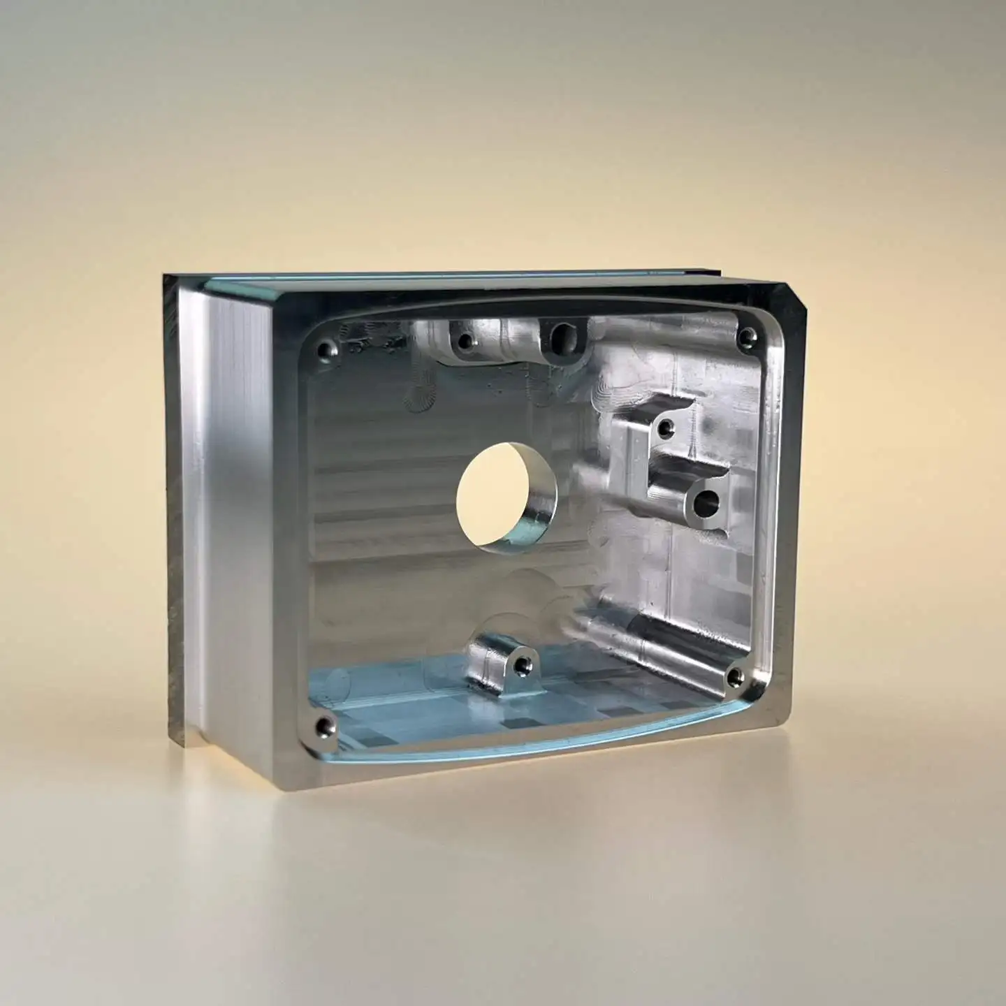 Custom Prototype CNC Milling Aluminum Wall Mount Electronic Housing Brushed Finish Machined Cabinet