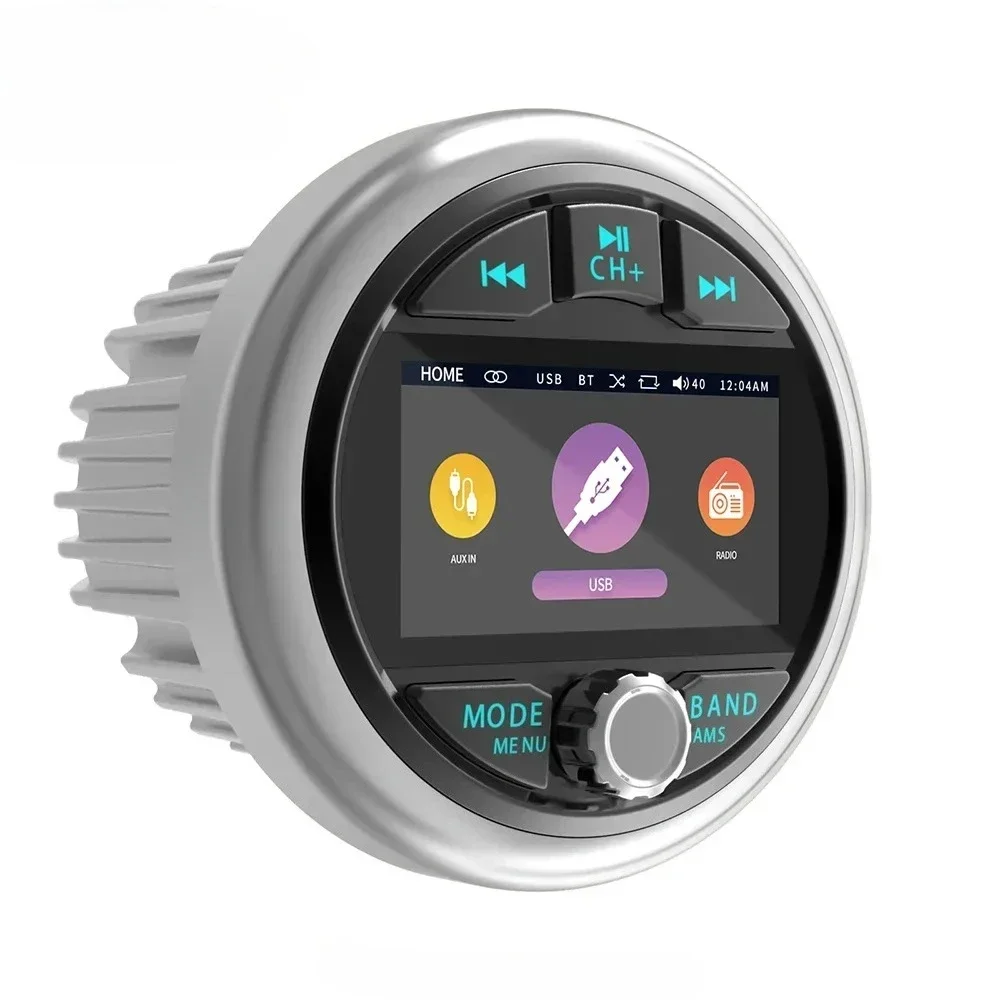 

JMC 3inch Stereo Marine Digital Media Receiver Color Display AM/FM/USB/Bluetooth, 4*50W Waterproof For ATV UTV SUV RV Golf