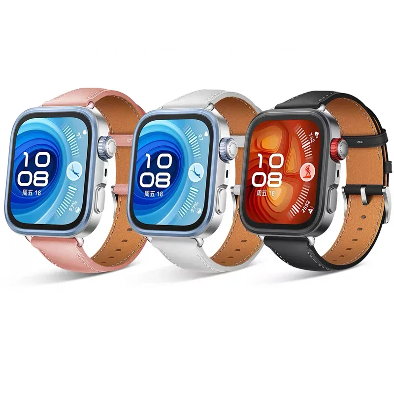 

Официальный кожаный ремешок для часов Huawei Fit 4, аксессуары, регулируемый сменный ремень-браслет, ремешок для часов huawei fit 3 4 pro Band