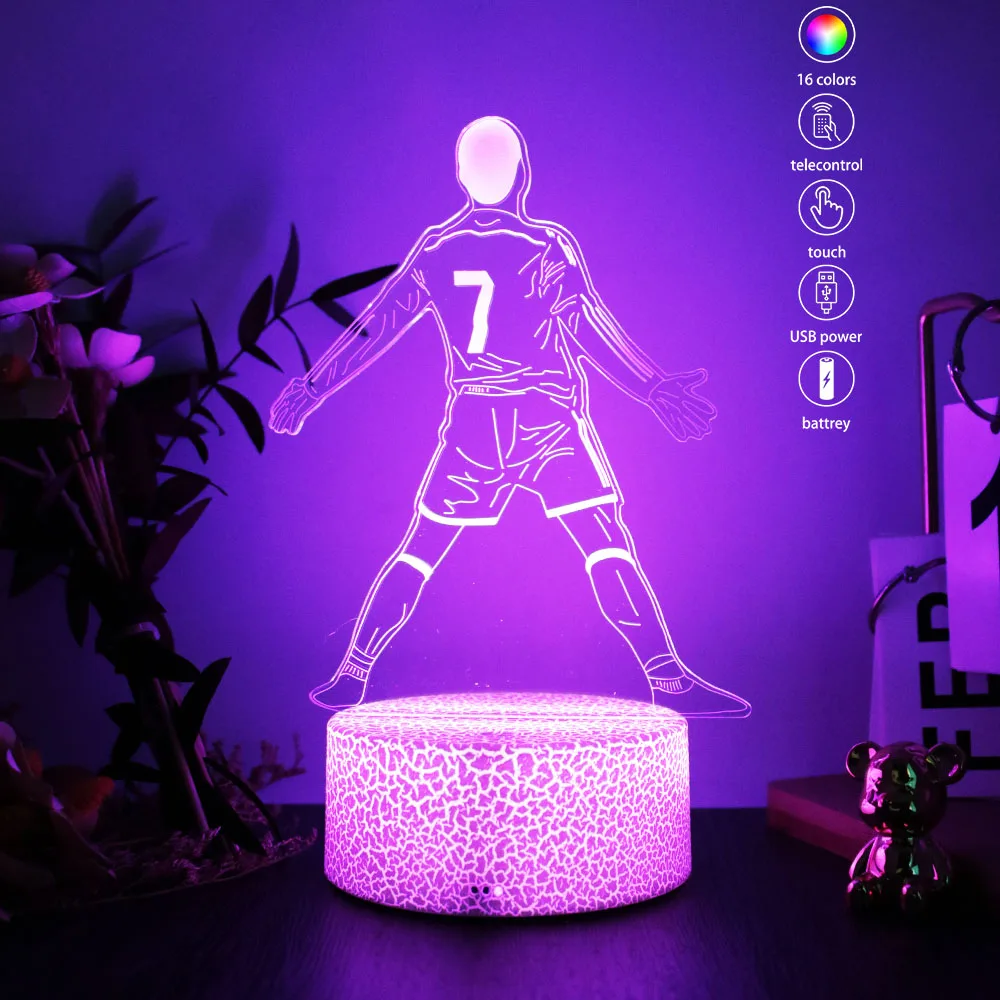 LED Table Lamp Bedroom Decoration Lamparas de Mesita de Noche Acrylic 16color Touch Remote Control Night Light Room Decor Gifts