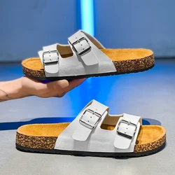 Summer women slippers Birken indoor non-slip cork slippers men beach outdoor home comfortable casual sandals large size 36-46