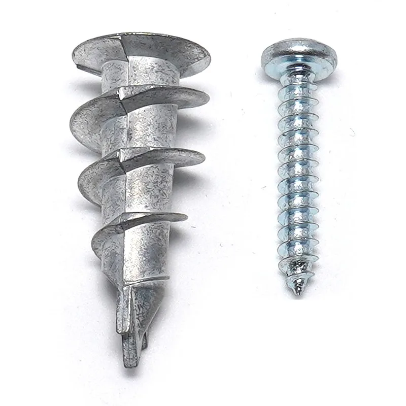 50/100 Stück selbstbohrende Trockenbau-/Hohlwandanker-Set mit verzinkten selbstschneidenden Kreuzkopfschrauben ﻿