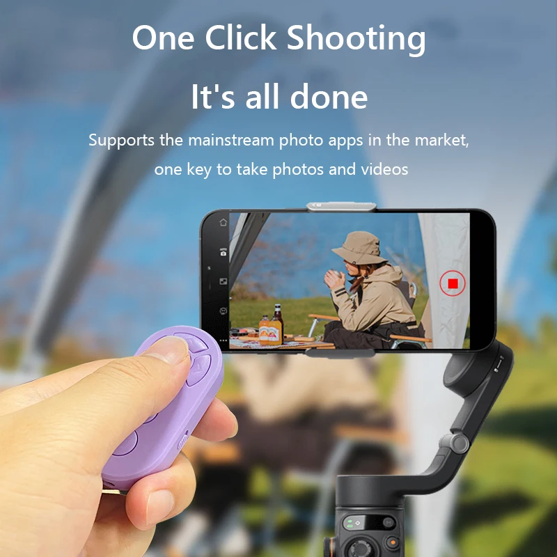 Wireless Remote Mobile Phone Selfie Photo Shutter For Tiktok Video Page Turner Rechargeable Bluetooths Remote Controller