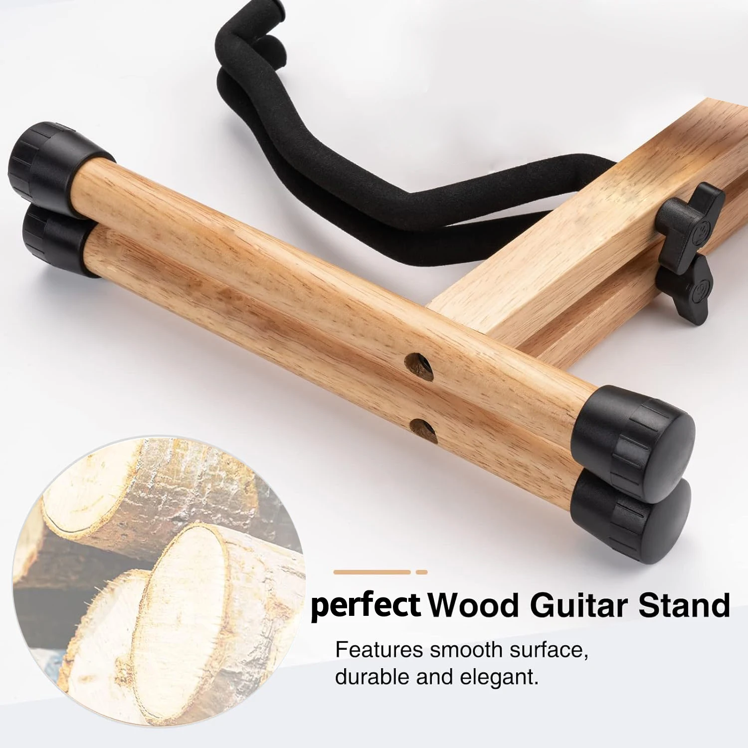 Guitar Stand, Wood Acoustic Guitar Stand, Electric Guitar Stand，Bass Classic banjo Guitar Stand, Portable Guitar Stand Holder