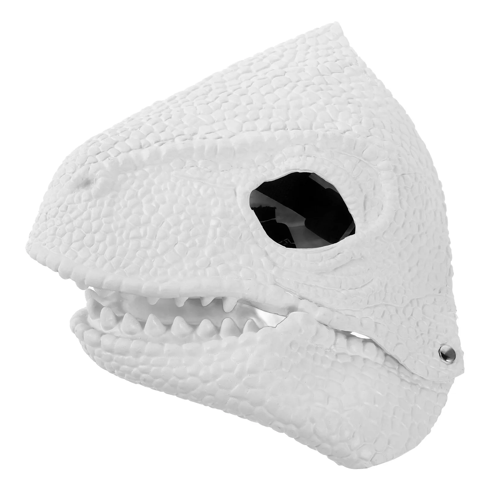Realistic Dinosaur Moving Jaw Halloween Costume Party Cosplay Full Face Animal Mask Masquerade Mask Dino Scary Funny