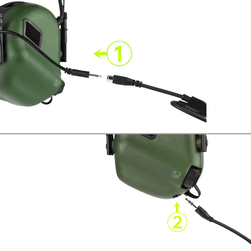 EARMOR M31 Tactical Headset Adapter Headset Microphone Kit, Suitable for EARMOR M31 and M31H, Mark3, Noise Cancelling Headphones
