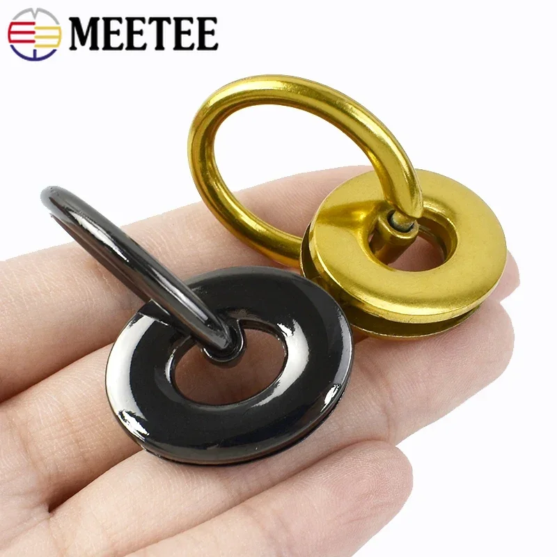 2/4/10Pcs 25*32mm Metal Buckle Bag Strap Connector Hook Eyelet Side Clip Clasp Handbag Leather O Ring Craft Hardware Accessories 5