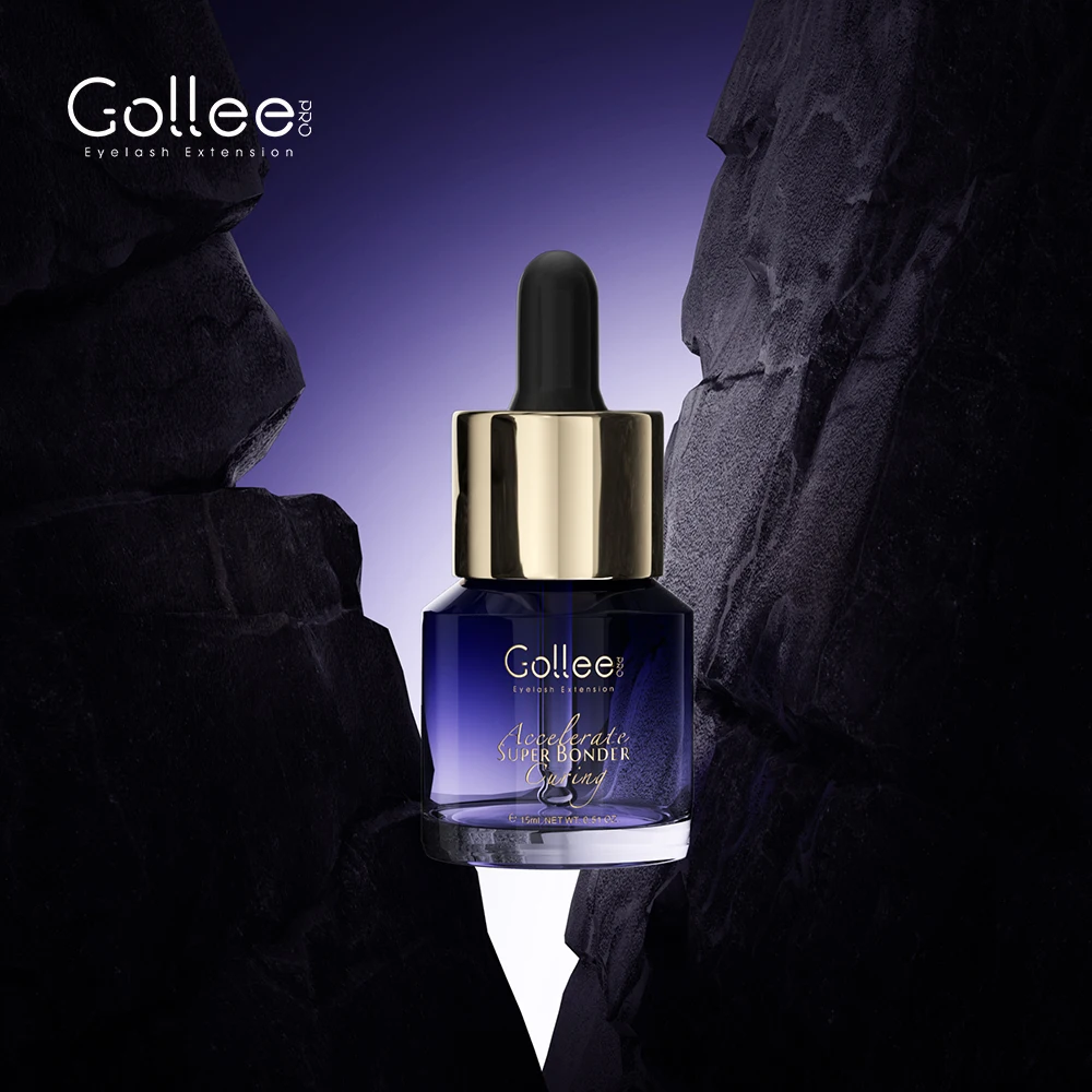 Gollee لاش بوندر رمش ملحقات الاحتفاظ تسرب رمش لاش الغراء سوبر بوندر مسرع علاج الحل لاش تمديد