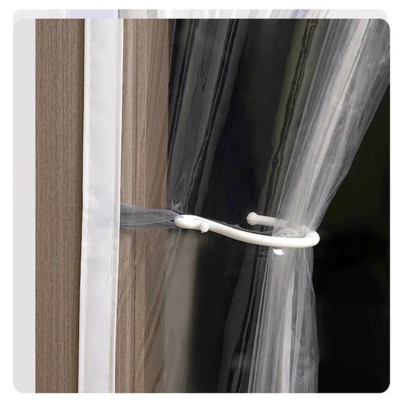 Air conditioning door curtains for winter windproof, warm and transparent household kitchen plastic partition curtains