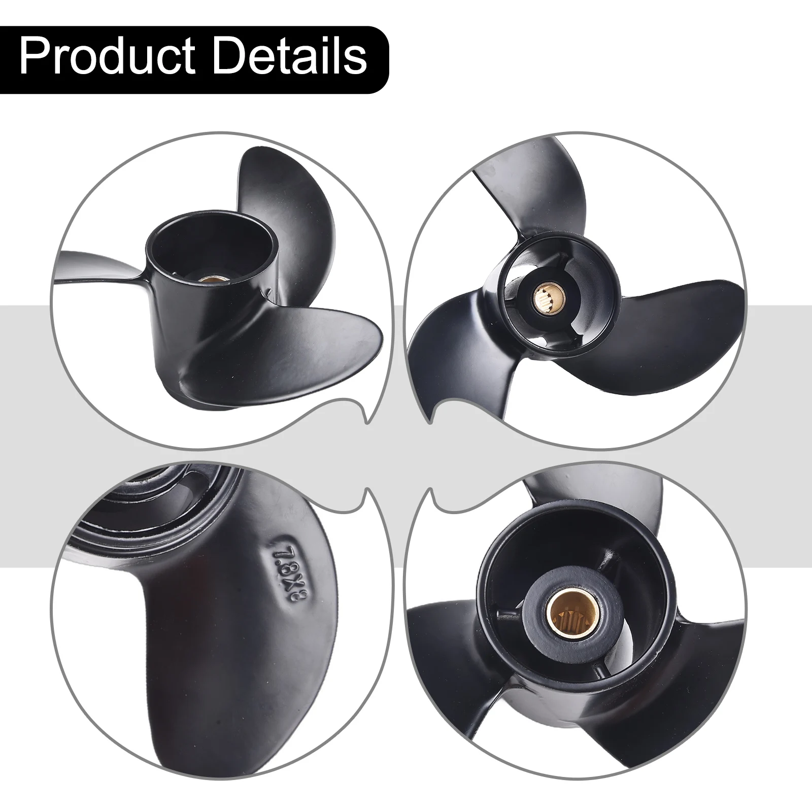 

Aluminum For Tohatsu Nissan Mercury 4-6HP 7.8 x 8 Outboard Replacement Accessories Practical Brand New Hot Sale 2018