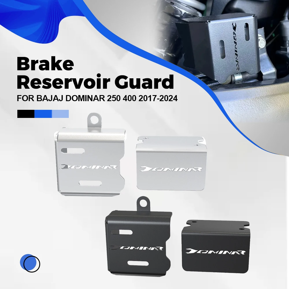 

For BAJAJ DOMINAR 250/400 2017-2024 DOMINAR400 Front Rear Brake Pump Fluid Tank Oil Cup Reservoir Guard Cover Protector SET 2023