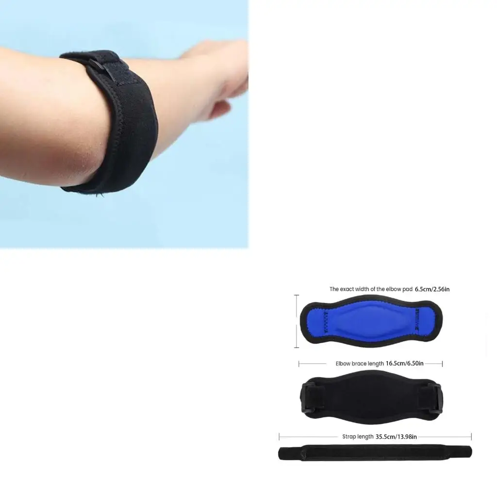 Q39E Tennis Elbow Support Brace Elbow Strap Elbow Compression Sleeve Arm Band for Men Women Tennis Basketball Gym Fitness