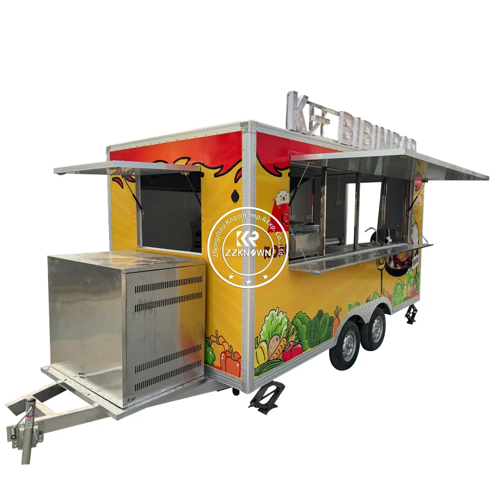 

Restaurant Coffee Vending Carts New Ice Cream Truck Mall Food Kiosk Outdoor Food Shopping Trailer