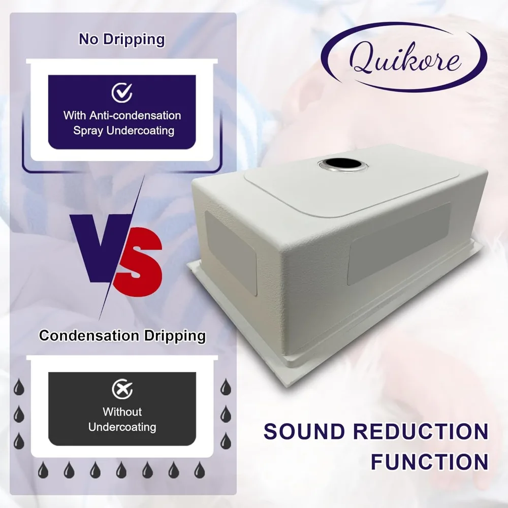 حوض مطبخ فردي من الفولاذ المقاوم للصدأ مقاس 30 بوصة - مقاس 16 بوصة، عميق، واسع، مصنوع يدويًا مع الملحقات #4