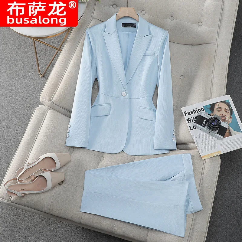 2025New Style Small Blazer Jacket Women Long Sleeve Professional Suit Formal Wear Workwear Casual Fashion Suit