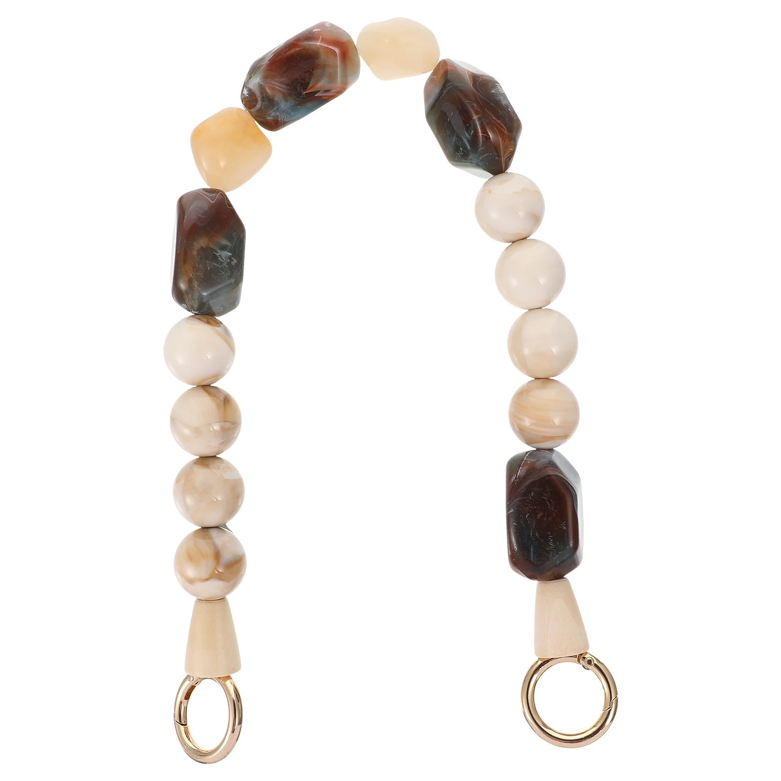 

1Pcs Resin Bag Chain Retro Handbag Strap Replacement Purse Decorative Chain Portable Handbag Accessory Resin Bag Strap