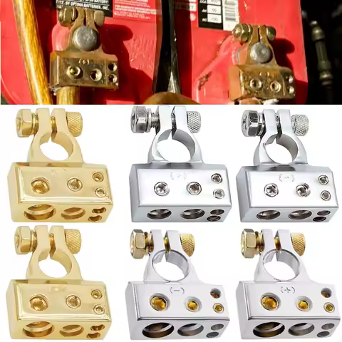 0/2/4/8/10 Gauge Positive Negative Car Battery Terminal Connectors Auto Car Marine Battery Terminal Connectors Battery Terminals